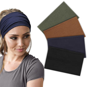 DRESHOW wide headbands in assorted colours pack front view