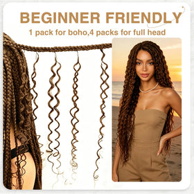 DRESSMAKER crochet hair extensions in a lifestyle setting