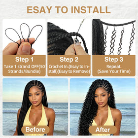 DRESSMAKER Human Crochet Hair 18 Inch Deep Wave in various colours