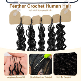 DRESSMAKER Human Crochet Hair 18 Inch Water Wave side view