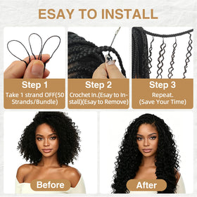 DRESSMAKER Human Crochet Hair displayed in various colours