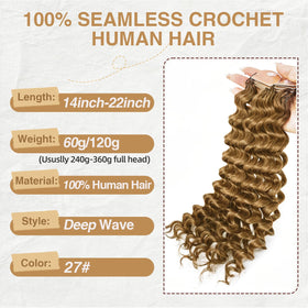 DRESSMAKER Human Crochet Hair packaging with 120g content