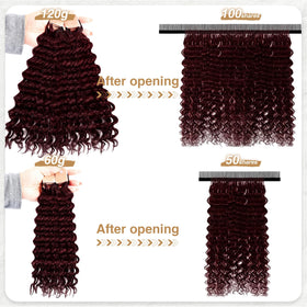 DRESSMAKER Miracle Knots Crochet Hair 18 Inch Black Wine styling options