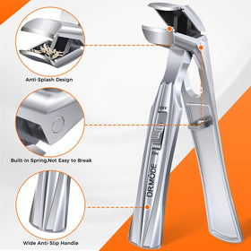 DRMODE Toenail Clippers close-up of stainless steel blade