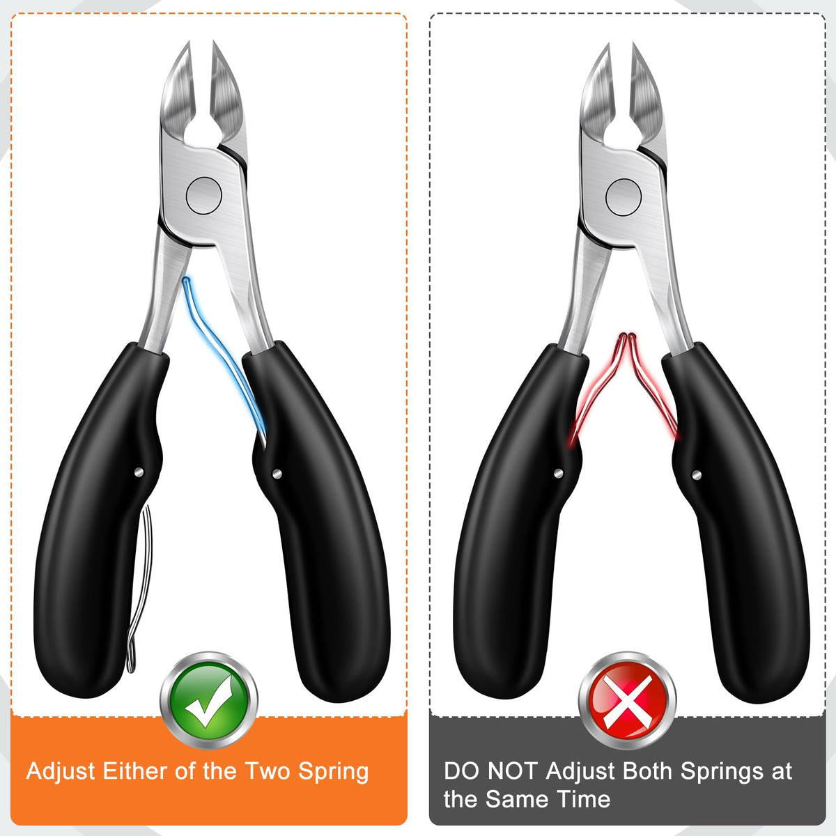 DRMODE Toenail Clippers on a clean surface after use