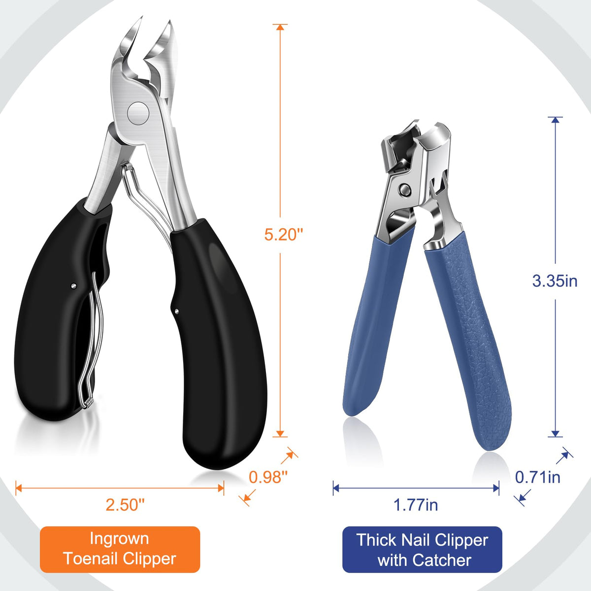 DRMODE Toenail Clippers packaging and product details