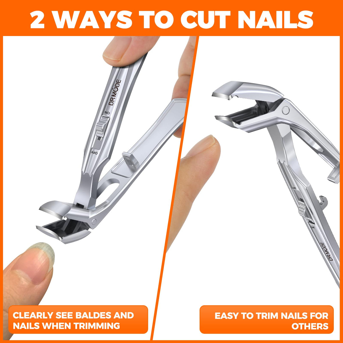 DRMODE Toenail Clippers packaging front view