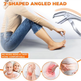 DRMODE Toenail Clippers showing wide jaw for thick nails