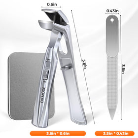 DRMODE Toenail Clippers side view showing handle and blade