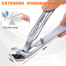 DRMODE Toenail Clippers with catcher for clean clipping