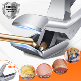 DRMODE Toenail Clippers with ergonomic handle detail