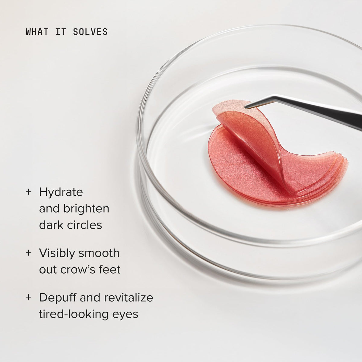 DRMTLGY Brightening Eye Masks hydrogel texture close-up