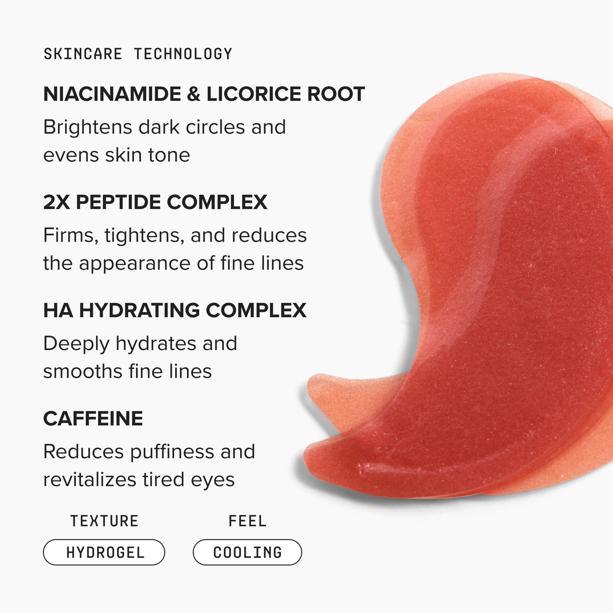 DRMTLGY Brightening Eye Masks opened with patches visible
