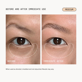 DRMTLGY Luminous Eye Corrector SPF 41 Medium texture on skin
