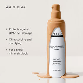 DRMTLGY Matte Universal Tinted Moisturizer SPF 46 texture on skin