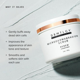 DRMTLGY Microdermabrasion Scrub 90g back view