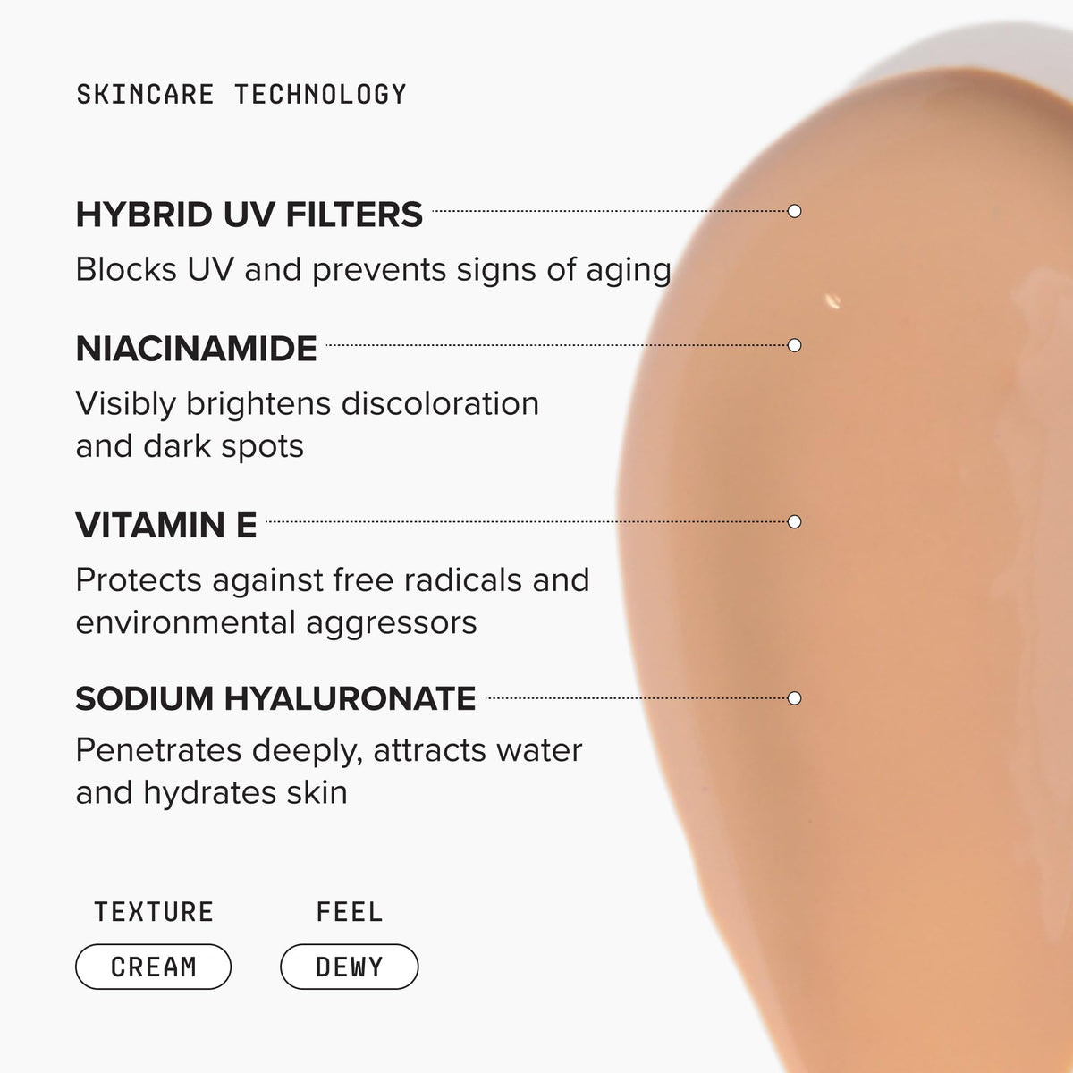 DRMTLGY Tinted Moisturizer SPF 46 texture close-up