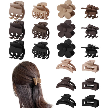 Drnytunk 18-piece small claw clips set in various designs