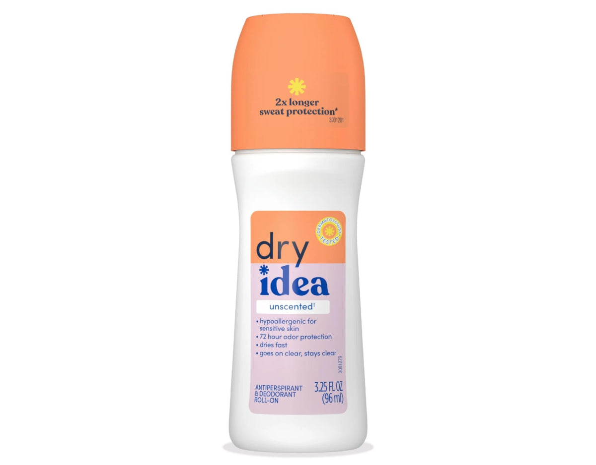 Dry Idea deodorant pack of 3 with labels