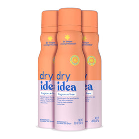 Dry Idea Fragrance-Free Dry Spray Deodorant 3 Pack front view