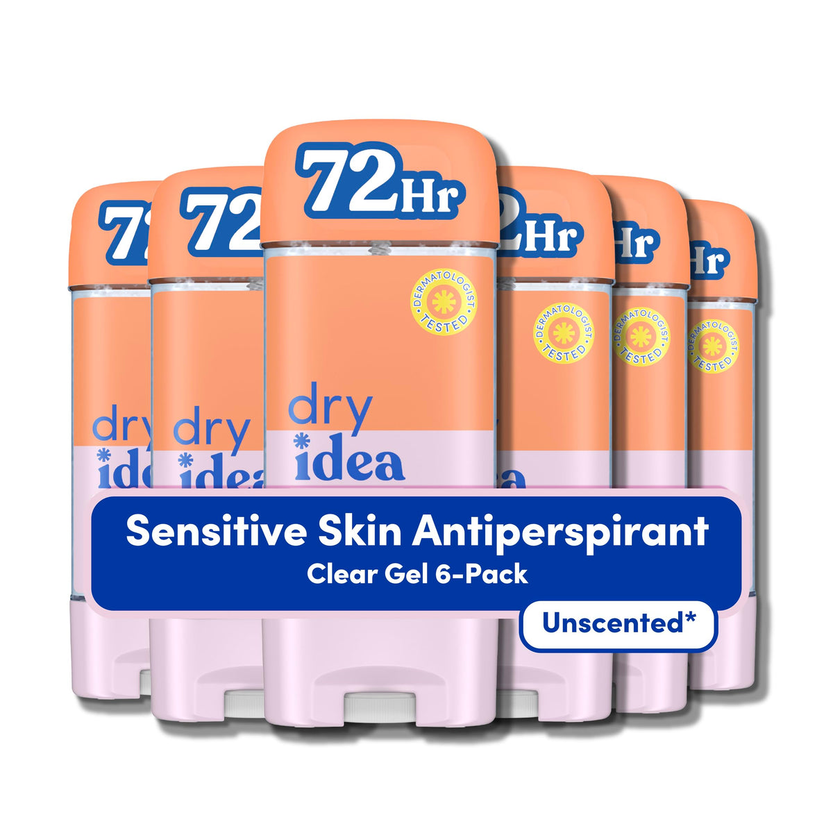 Dry Idea Gel Deodorant for Women front view, 3 oz packaging