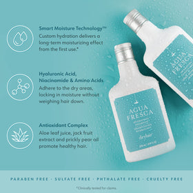 Drybar Agua Fresca Hydrating Conditioner with ingredients displayed