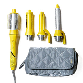 Drybar All-Inclusive 8-in-1 Multi-Styler front view with attachments