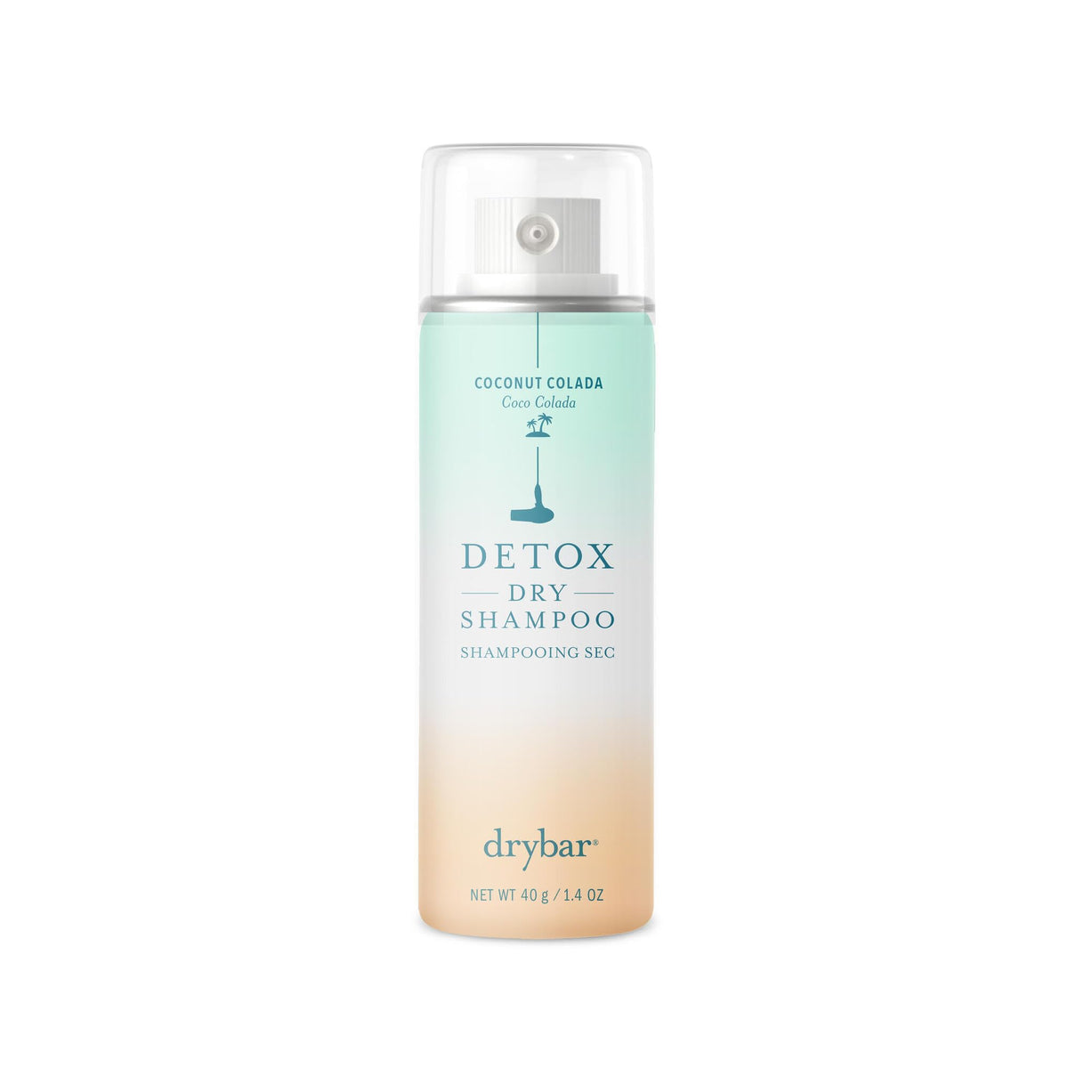 Drybar Detox Dry Shampoo 1.4 oz front view with coconut colada scent