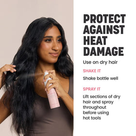 Drybar Hot Toddy Heat Protectant Mist 1.5 oz in a gym bag