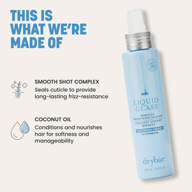 Drybar Liquid Glass Miracle Smoothing Sealant in lifestyle setting