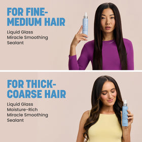 Drybar Liquid Glass Miracle Smoothing Sealant with ingredients list