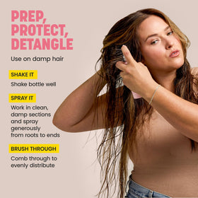 Drybar Prep Rally Detangler 5 oz with hairbrush and comb