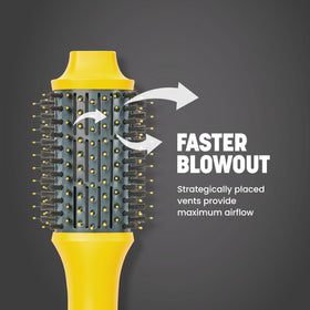 Drybar The Double Shot brush showing round bristles