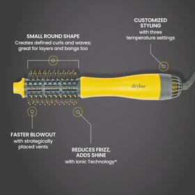 Drybar The Half Shot 1.5" Round Blow-Dryer Brush with power button