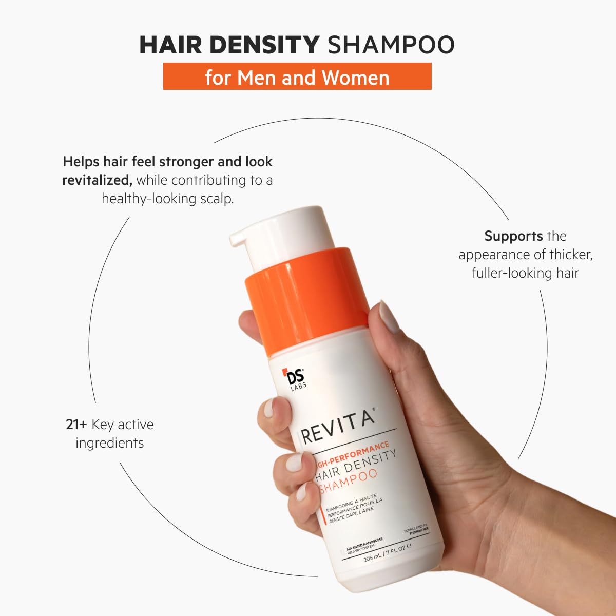 ds labs Revita Shampoo 205 mL side view