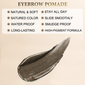 Dual-ended eyebrow brush included in the kit