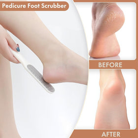 Dual-sided foot file for callus removal and smoothing
