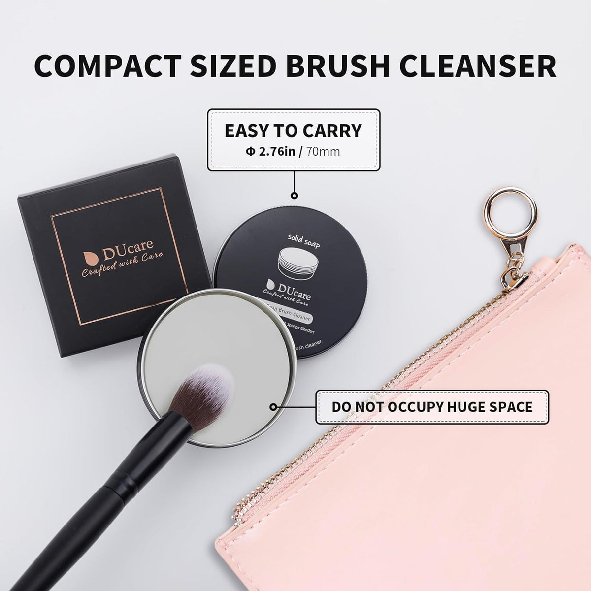 DUcare Brush Wash Bar lathering with water