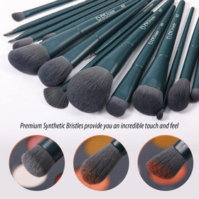 DUcare complete makeup brush kit with 19 pieces