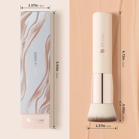 DUcare Foundation Brush in use applying liquid foundation