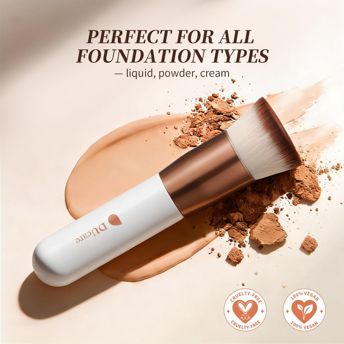 DUcare Foundation Brush packaging front view