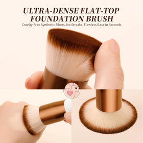 DUcare Foundation Brush rose golden handle close-up