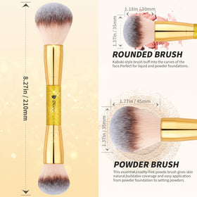 DUcare foundation brush with soft hair for flawless makeup