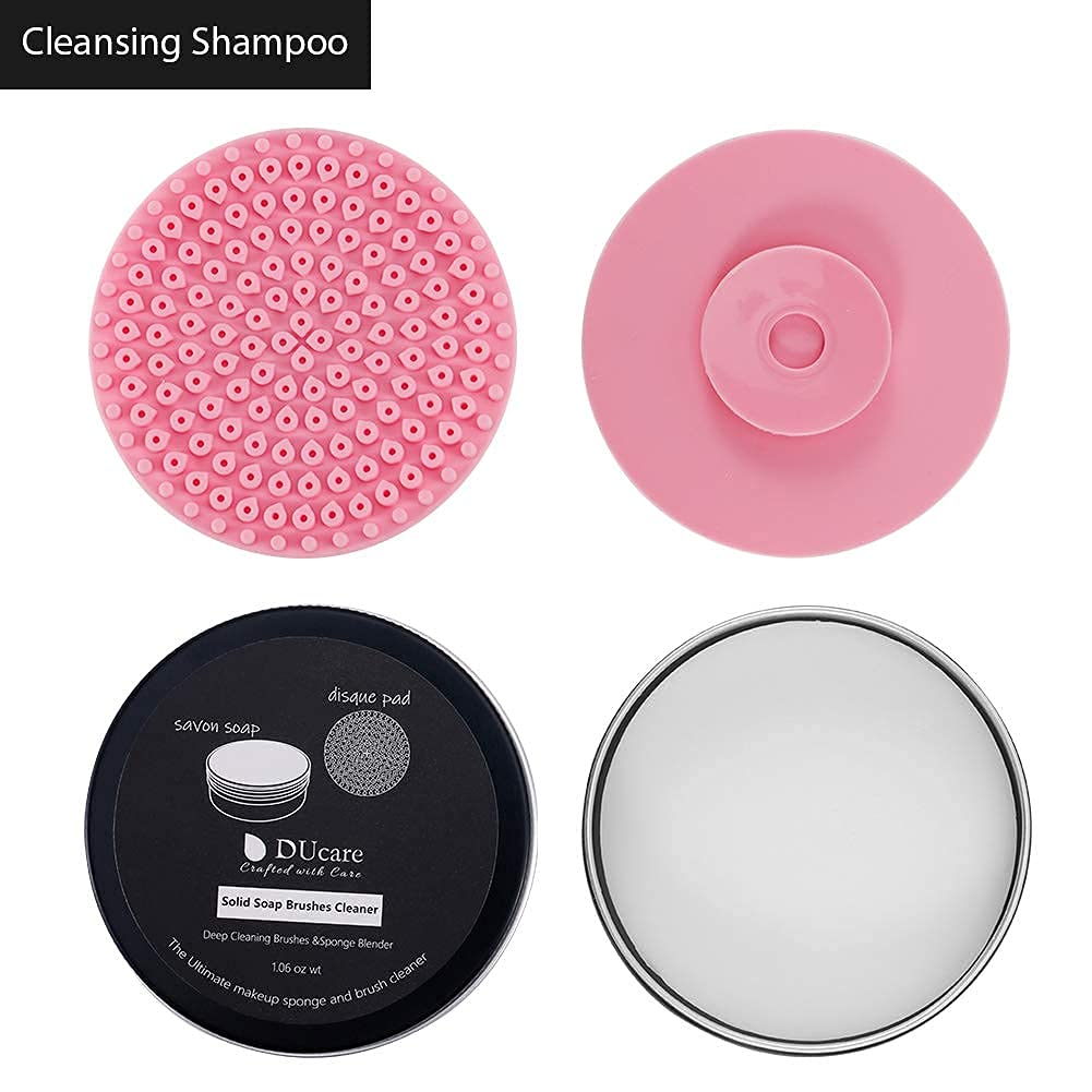 DUcare Makeup Brush Cleaner Soap packaging and instructions