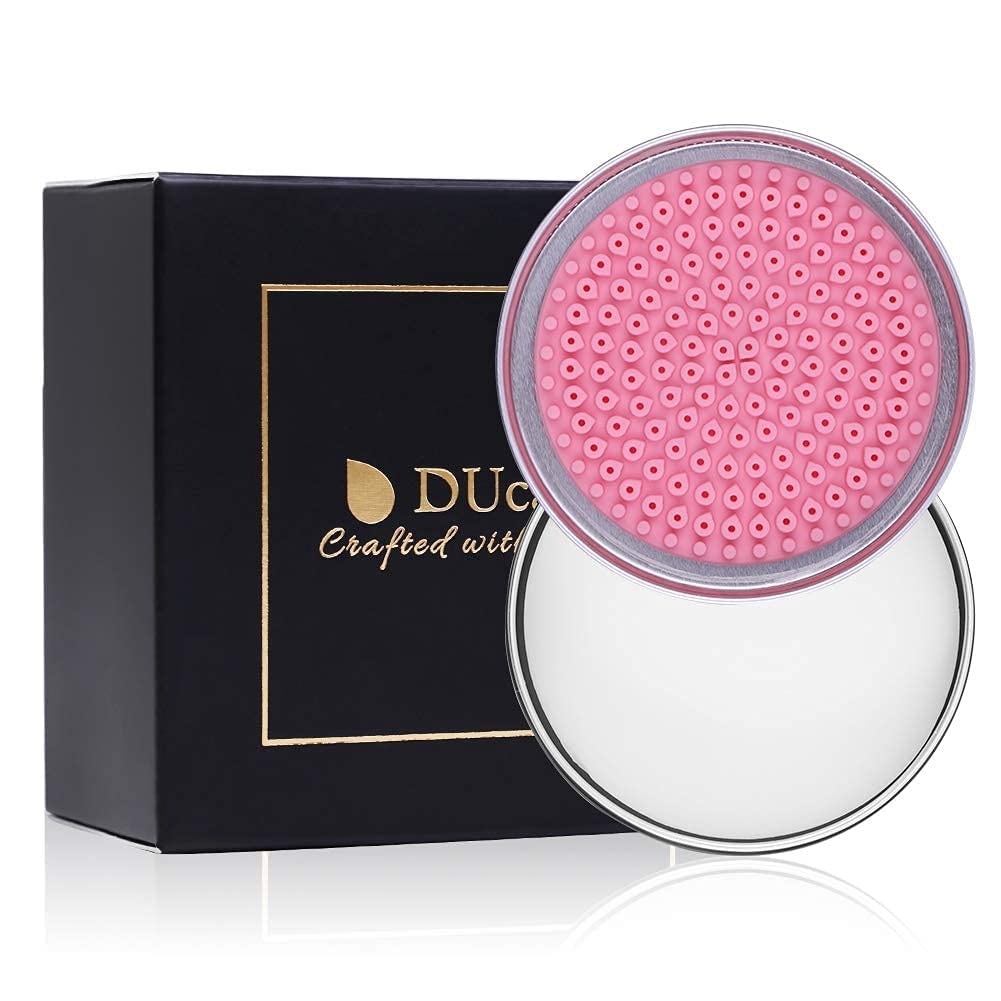 DUcare Makeup Brush Cleaner Soap with makeup sponges