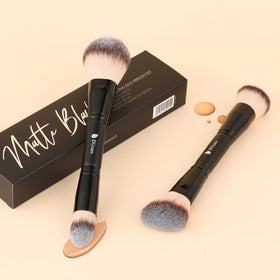 DUcare makeup brushes set in a travel makeup bag