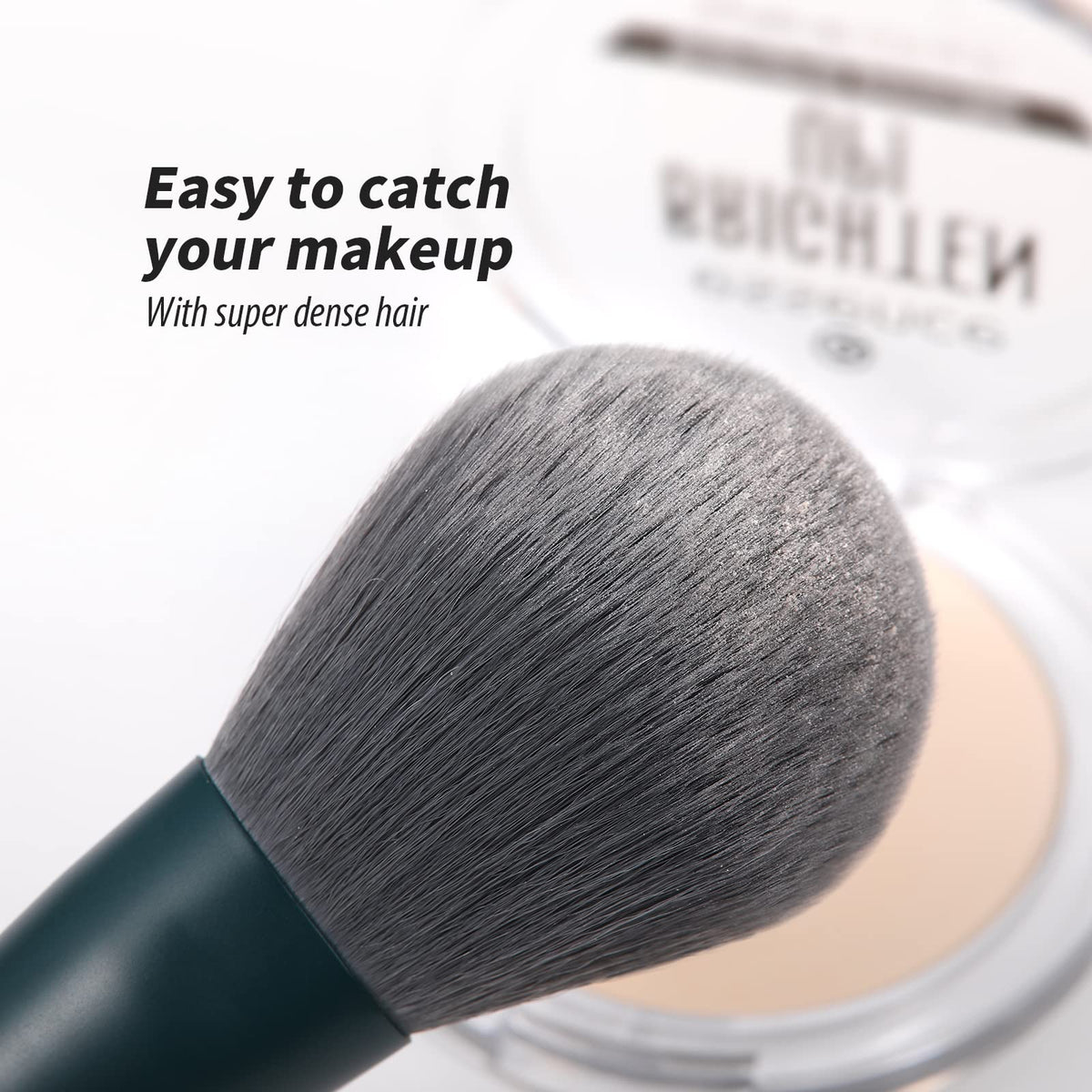 DUcare makeup brushes showing synthetic fibre bristles