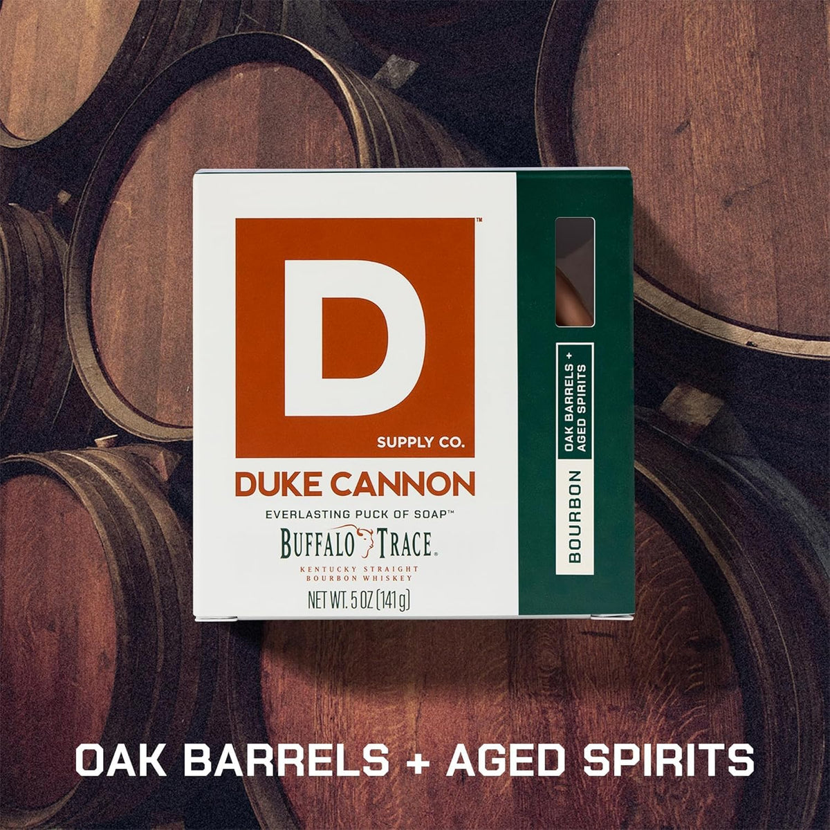 Duke Cannon Bar Soap Puck back view showing packaging