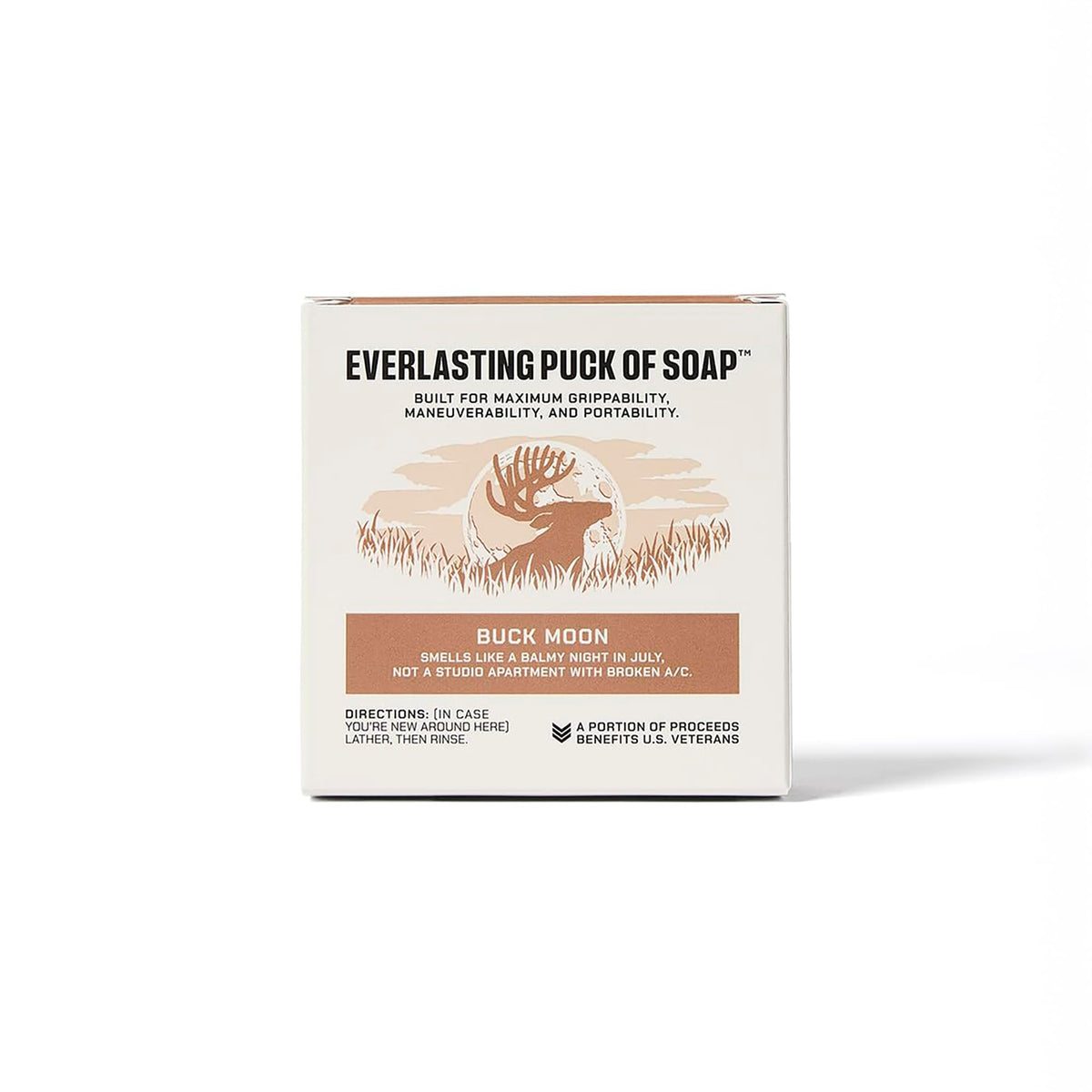 Duke Cannon Bar Soap Puck Buck Moon lather
