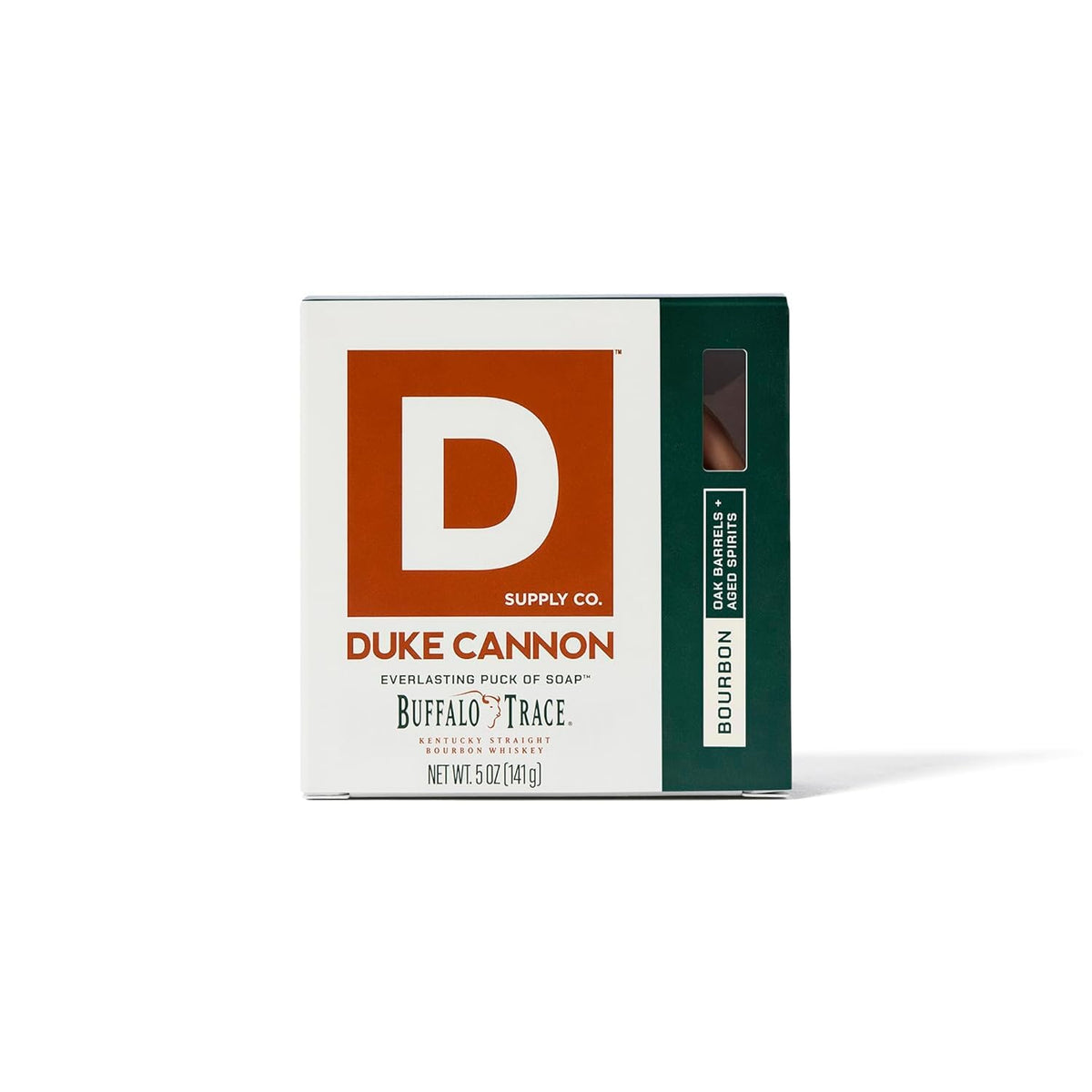 Duke Cannon Bar Soap Puck displayed with natural oils
